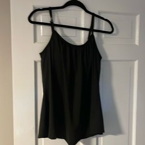 Medium black swim top